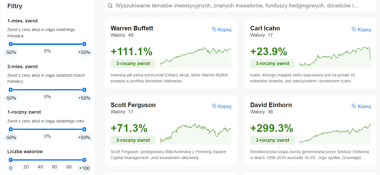 iNVESTINGpro PORTFOLIO iNWESTORÓW