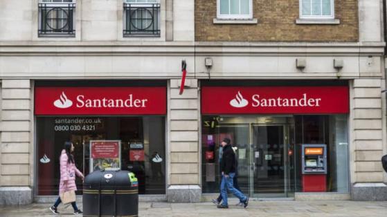 Kurs akcji Santander przed wynikami osiąga potrójny szczyt