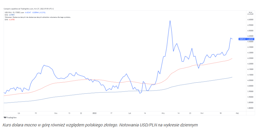 USD na szczytach z pandemii, EUR i PLN tracą przed rosyjski gaz