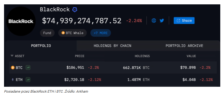 BlackRock kupuje tę kryptowalutę codziennie od 2 tygodni BlackRock kupuje tę kryptowalutę codziennie od 2 tygodni