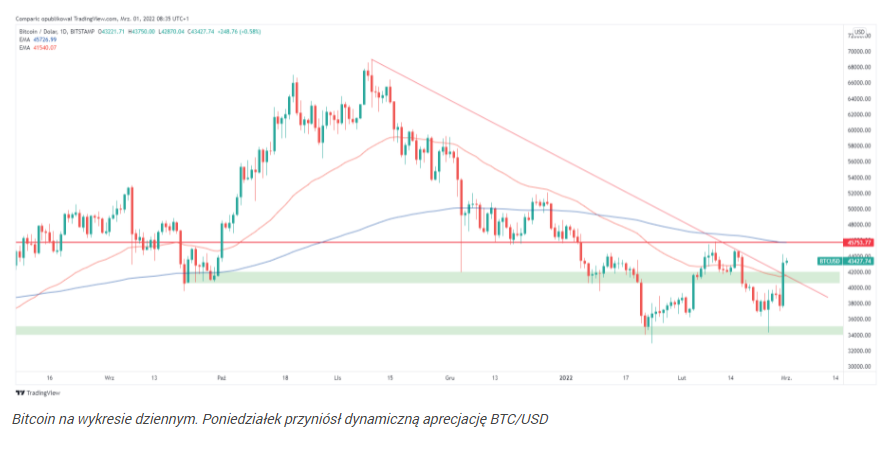 Bitcoin nie rósł tak silnie od roku. Kryptowaluta zyskała 14,5%!