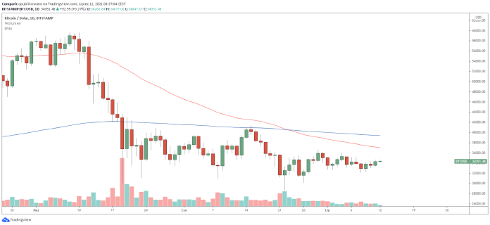 Kryptowaluty. Binance coin (BNB) liderem, ethereum classic (ETC) 